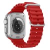 Vroubkovaný řemínek s přezkou pro Apple Watch 38/40/41/42(S10)mm (Barevná varianta Bílý)
