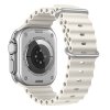 Vroubkovaný řemínek s přezkou pro Apple Watch 38/40/41/42(S10)mm (Barevná varianta Bílý)