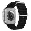 Vroubkovaný řemínek s přezkou pro Apple Watch 42/44/45/46/49mm (Barevná varianta Bílý)