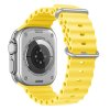 Vroubkovaný řemínek s přezkou pro Apple Watch 42/44/45/46/49mm (Barevná varianta Bílý)