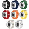 Vroubkovaný řemínek s přezkou pro Apple Watch 42/44/45/46/49mm (Barevná varianta Bílý)
