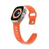 Silikonový vroubkovaný řemínek pro Apple Watch 42/44/45/46/49mm (Barevná varianta Bílý)