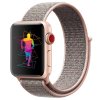 Nylonový řemínek pro Apple Watch 42/44/45/46/49mm (Barevná varianta Žluto-béžovo-růžová)