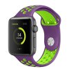 Perforovaný řemínek pro Apple Watch 38/40/41/42(S10)mm (Barevná varianta Khaki-černý)