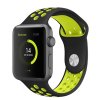 Perforovaný řemínek pro Apple Watch 38/40/41/42(S10)mm (Barevná varianta Khaki-černý)