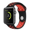 Perforovaný řemínek pro Apple Watch 38/40/41/42(S10)mm (Barevná varianta Khaki-černý)