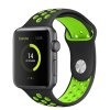 Perforovaný řemínek pro Apple Watch 38/40/41/42(S10)mm (Barevná varianta Khaki-černý)