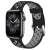Perforovaný řemínek s přezkou pro Apple Watch 42/44/45/46/49mm (Barevná varianta Šedo-Bílý)