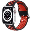 Dvoubarevný perforovaný řemínek s přezkou pro Apple Watch 42/44/45/46/49mm (Barevná varianta Bílo-Růžový)