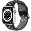 Dvoubarevný perforovaný řemínek s přezkou pro Apple Watch 38/40/41/42(S10)mm (Barevná varianta Bílo-Růžový)