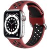 Dvoubarevný perforovaný řemínek s přezkou pro Apple Watch 38/40/41/42(S10)mm (Barevná varianta Bílo-Růžový)