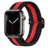 Pletený řemínek se sponou pro Apple Watch 38/40/41/42(S10)mm (Barevná varianta Černo-bílo-fialový)