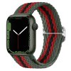 Pletený řemínek se sponou pro Apple Watch 38/40/41/42(S10)mm (Barevná varianta Černo-bílo-fialový)