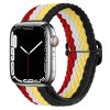 Pletený řemínek se sponou pro Apple Watch 38/40/41/42(S10)mm (Barevná varianta Černo-bílo-fialový)