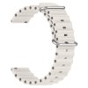 Vroubkovaný řemínek s přezkou 22mm (Barevná varianta Bílý)