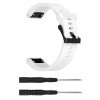 QuickFit silikonový vroubkovaný řemínek s přezkou 20mm (Barevná varianta Bílý)