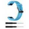 QuickFit silikonový vroubkovaný řemínek s přezkou 20mm (Barevná varianta Bílý)