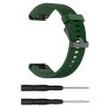 QuickFit silikonový vroubkovaný řemínek s přezkou 20mm (Barevná varianta Bílý)