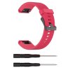 QuickFit silikonový vroubkovaný řemínek s přezkou 20mm (Barevná varianta Bílý)