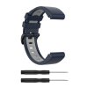 QuickFit silikonový dvojbarevný řemínek s přezkou 20mm (Barevná varianta Bílo-Černý)