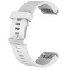 QuickFit silikonový hladký řemínek s přezkou 20mm (Barevná varianta Bílý)