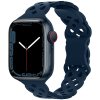 Silikonový úzký perforovaný řemínek pro Apple Watch 38/40/41/42(S10)mm (Barevná varianta Vínový)