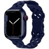 Silikonový úzký perforovaný řemínek pro Apple Watch 38/40/41/42(S10)mm (Barevná varianta Vínový)