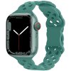 Silikonový úzký perforovaný řemínek pro Apple Watch 38/40/41/42(S10)mm (Barevná varianta Vínový)