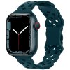 Silikonový úzký perforovaný řemínek pro Apple Watch 38/40/41/42(S10)mm (Barevná varianta Vínový)