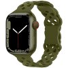 Silikonový úzký perforovaný řemínek pro Apple Watch 38/40/41/42(S10)mm (Barevná varianta Vínový)
