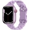 Silikonový úzký perforovaný řemínek pro Apple Watch 38/40/41/42(S10)mm (Barevná varianta Vínový)