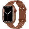 Silikonový úzký perforovaný řemínek pro Apple Watch 38/40/41/42(S10)mm (Barevná varianta Vínový)