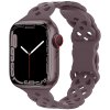 Silikonový úzký perforovaný řemínek pro Apple Watch 38/40/41/42(S10)mm (Barevná varianta Vínový)