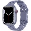 Silikonový úzký perforovaný řemínek pro Apple Watch 38/40/41/42(S10)mm (Barevná varianta Vínový)