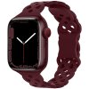 Silikonový úzký perforovaný řemínek pro Apple Watch 38/40/41/42(S10)mm (Barevná varianta Vínový)