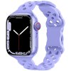 Silikonový úzký perforovaný řemínek pro Apple Watch 38/40/41/42(S10)mm (Barevná varianta Vínový)