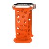 Řemínek s perforovanými pacičkami pro Apple Watch 38/40/41/42(S10)mm (Barevná varianta Oranžový)