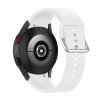 Jednobarevný řemínek s kovovou přezkou pro Samsung Galaxy Watch 4/5/6 (Barevná varianta Bílá)