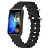 Vroubkovaný řemínek s přezkou pro Huawei Band 8 (Barva Bílý, Pro Přístroj Huawei Band 8)