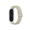 Pletený náhradní náramek Mi Band 3/4/5/6/7 (Barva Černo-Bílá, Pro Přístroj Xiaomi Mi band 3/4/5/6/7)