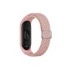 Pletený náhradní náramek Mi Band 3/4/5/6/7 (Barva Černo-Bílá, Pro Přístroj Xiaomi Mi band 3/4/5/6/7)