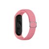 Pletený náhradní náramek Mi Band 3/4/5/6/7 (Barva Černo-Bílá, Pro Přístroj Xiaomi Mi band 3/4/5/6/7)