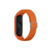 Pletený náhradní náramek Mi Band 3/4/5/6/7 (Barva Černo-Bílá, Pro Přístroj Xiaomi Mi band 3/4/5/6/7)