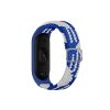 Pletený náhradní náramek Mi Band 3/4/5/6/7 (Barva Černo-Bílá, Pro Přístroj Xiaomi Mi band 3/4/5/6/7)