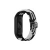 Pletený náhradní náramek Mi Band 3/4/5/6/7 (Barva Černo-Bílá, Pro Přístroj Xiaomi Mi band 3/4/5/6/7)