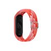 Pletený náhradní náramek Mi Band 3/4/5/6/7 (Barva Černo-Bílá, Pro Přístroj Xiaomi Mi band 3/4/5/6/7)