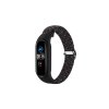 Pletený náhradní náramek Mi Band 3/4/5/6/7 (Barva Černo-Bílá, Pro Přístroj Xiaomi Mi band 3/4/5/6/7)