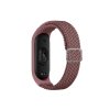 Pletený náhradní náramek Mi Band 3/4/5/6/7 (Barva Černo-Bílá, Pro Přístroj Xiaomi Mi band 3/4/5/6/7)
