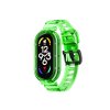 Transparentní silikonový řemínek pro Mi Band 3/4/5/6/7 (Barva Zelená, Pro Přístroj Xiaomi Mi band 3/4/5/6/7)