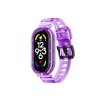 Transparentní silikonový řemínek pro Mi Band 3/4/5/6/7 (Barva Zelená, Pro Přístroj Xiaomi Mi band 3/4/5/6/7)